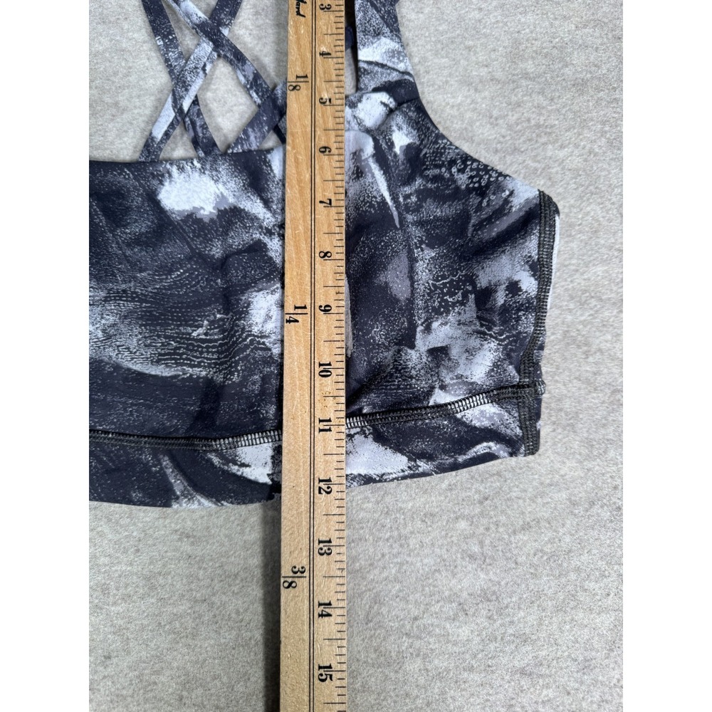 Lululemon Energy Sports Bra Womens 8 Take Flight Gray Multi Medium Support Yoga - Picture 7 of 9